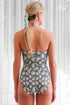 Maillot Chloé Réversible 3-Way "Olive Python/Solid Black"